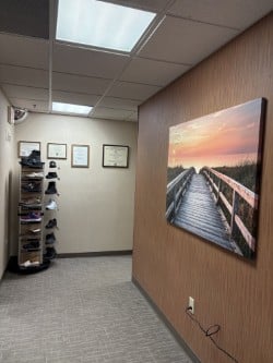 Hallway hallway of podiatry office
