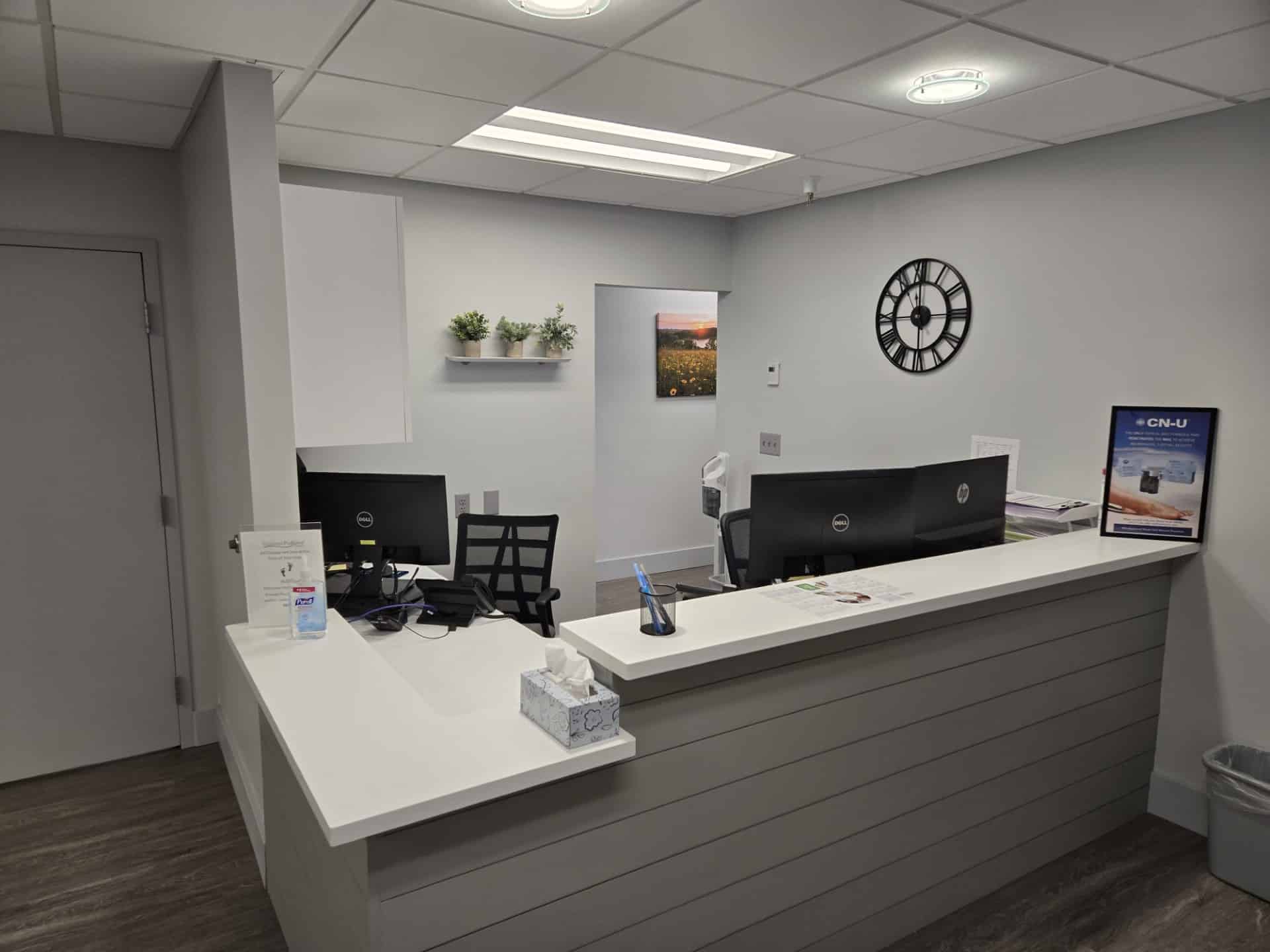 front desk front reception desk